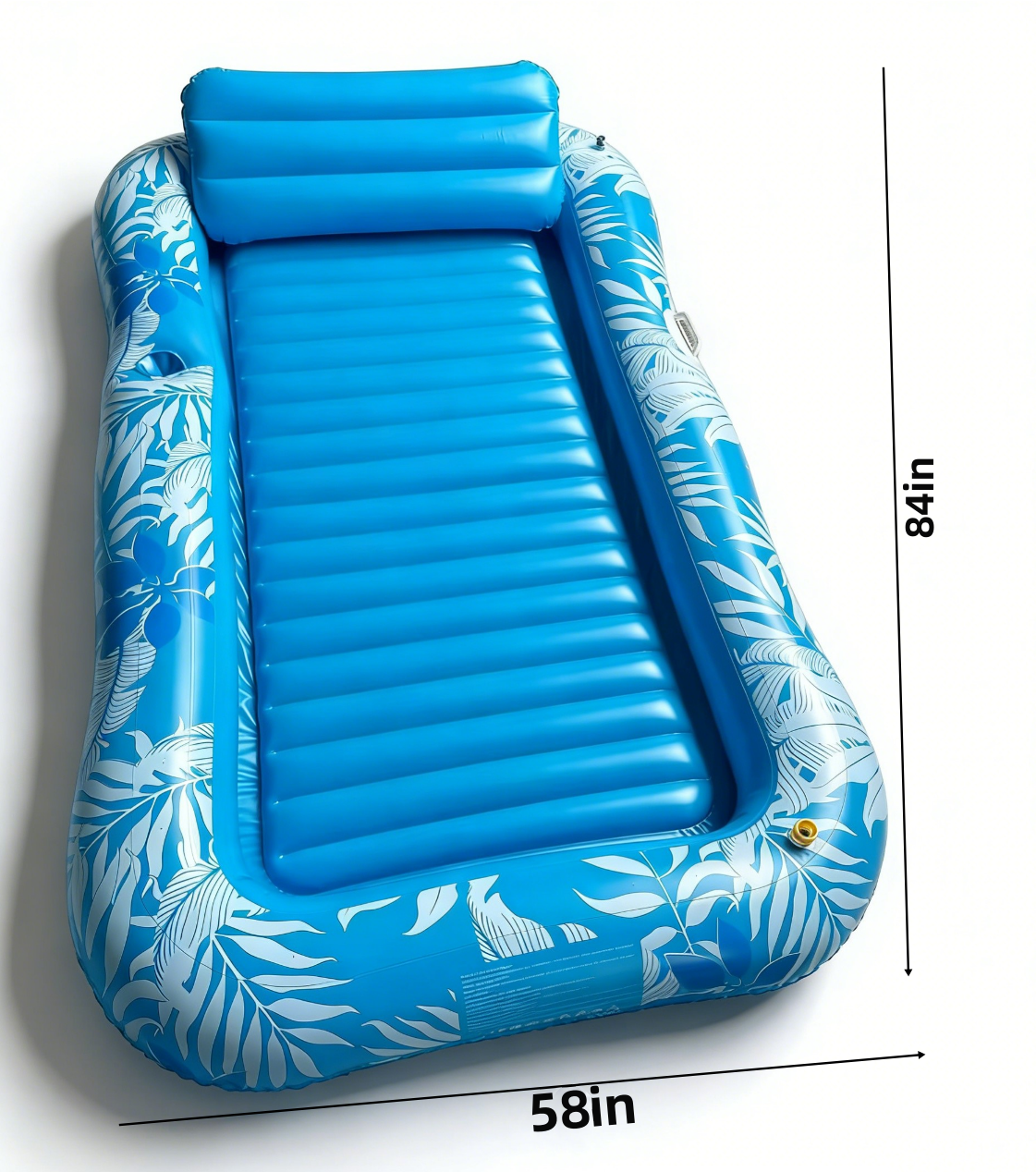HeyGo 84x58in Maple Leaf Spray Pool & Lounge Chair, Inflatable Mat for Adults & Kids, Portable Outdoor Water Fun