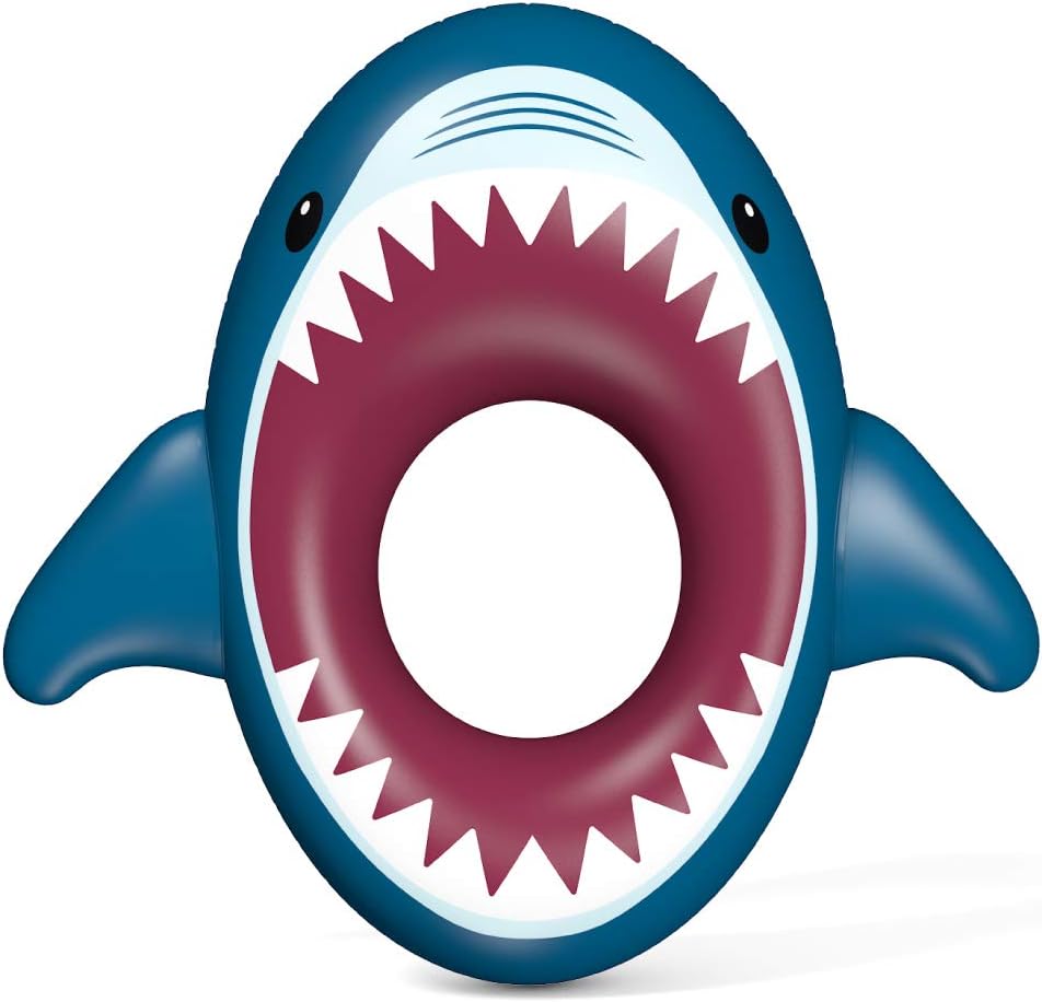 Jasonwell Inflatable Shark Pool Float - Large Ride-On Summer Tube for Water Fun at Beach & Pool Parties - Great for Kids & Adults!
