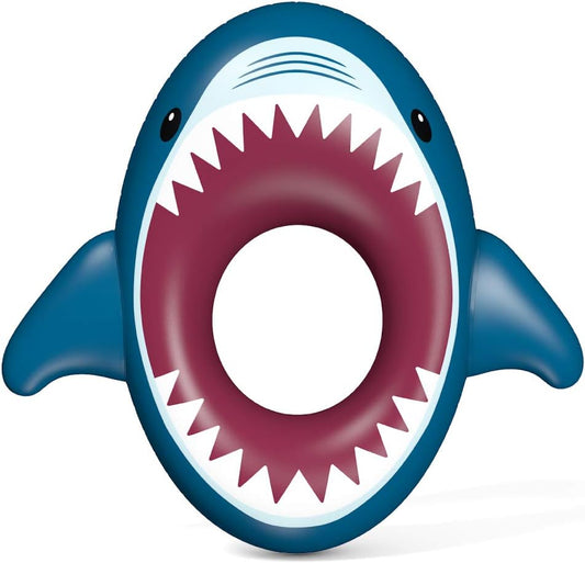 Jasonwell Inflatable Shark Pool Float - Large Ride-On Summer Tube for Water Fun at Beach & Pool Parties - Great for Kids & Adults!
