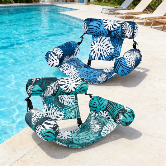 Jasonwell 2-Pack Inflatable Pool Floats for Adults, Floating Lounge Chairs, Heavy Duty Pool Noodles, 30”x16”x24”, Beach & Summer Fun