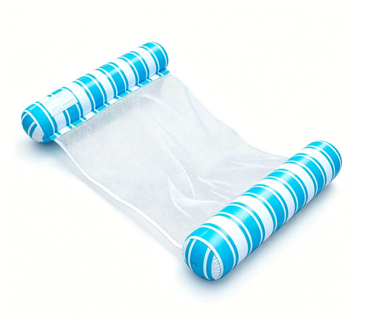 HeyGo Blue 4-in-1 Adult Pool Float - Water Hammock, Saddle, Drifter, Lounger | 48x32 in Inflatable for Beach & Swimming