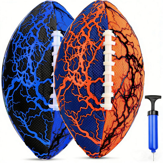 Jasonwell 2-Pack Waterproof Pool Footballs - Durable with Strong Grip for Beach, Lake & Backyard Fun – Great for All Ages!