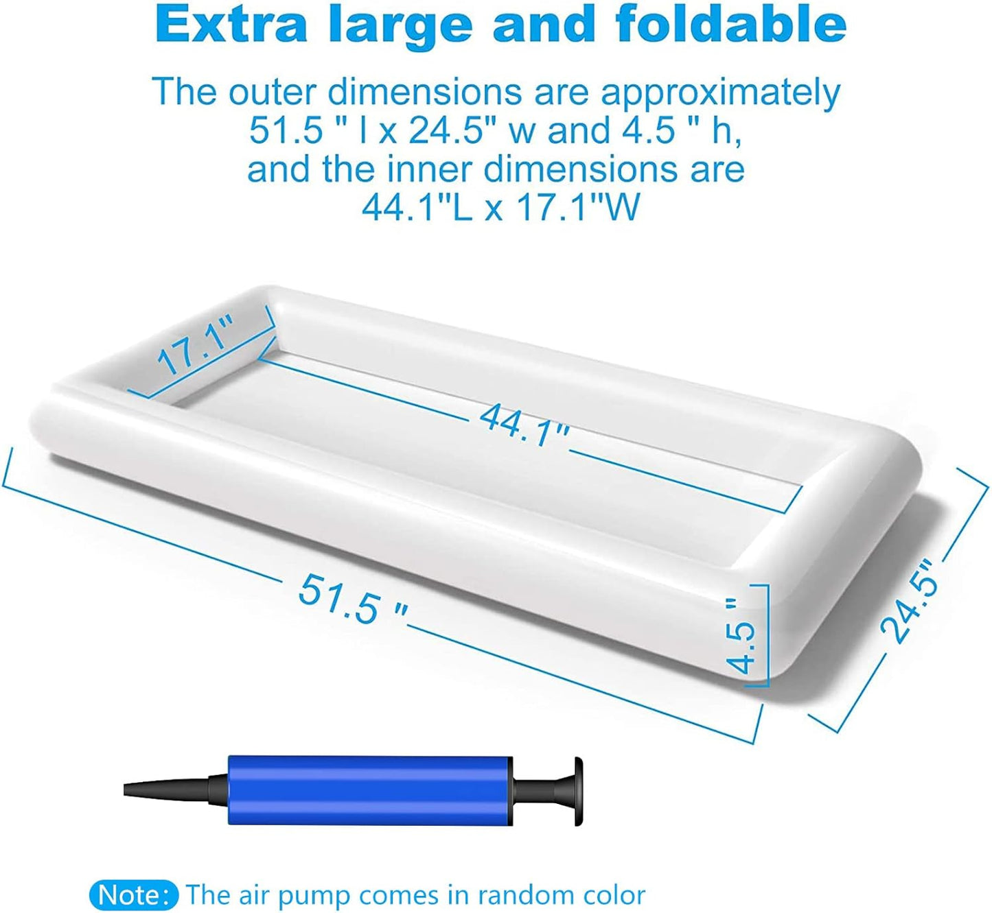 Jasonwell Giant Inflatable Serving Bar & Ice Cooler - Portable Buffet Food & Drink Holder for Parties, BBQ, Picnic & Pool - 2PCS