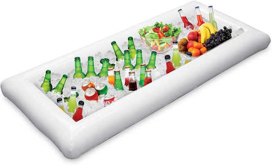 Jasonwell Giant Inflatable Serving Bar with Drain Plug | Portable Ice Buffet & Salad Cooler for Parties, BBQ, Pool & Beach