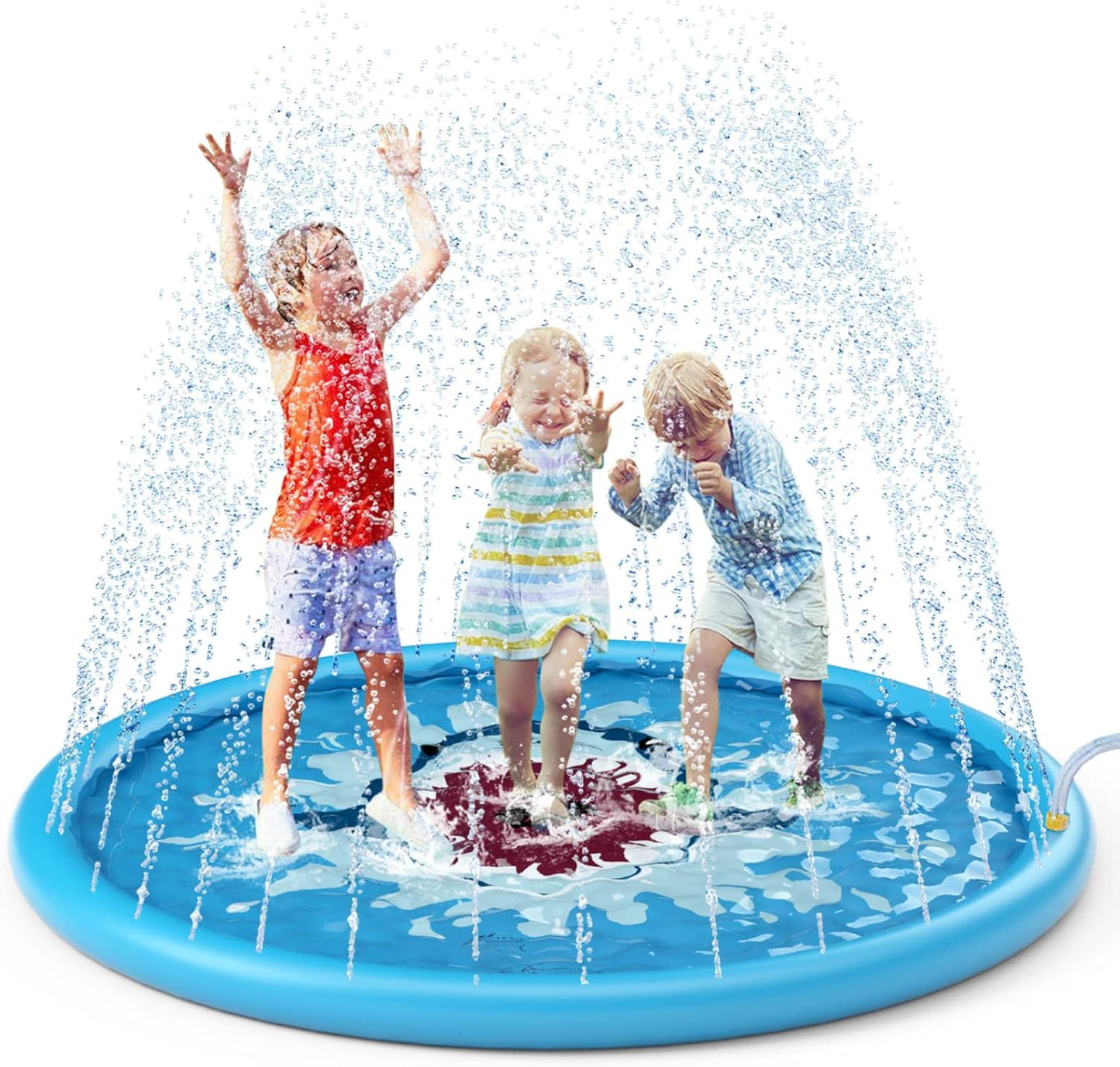 Jasonwell Splash Pad Sprinkler – Inflatable Outdoor Water Play Mat for Kids, Toddlers, and Pets, Backyard Fun for Boys & Girls (XL)