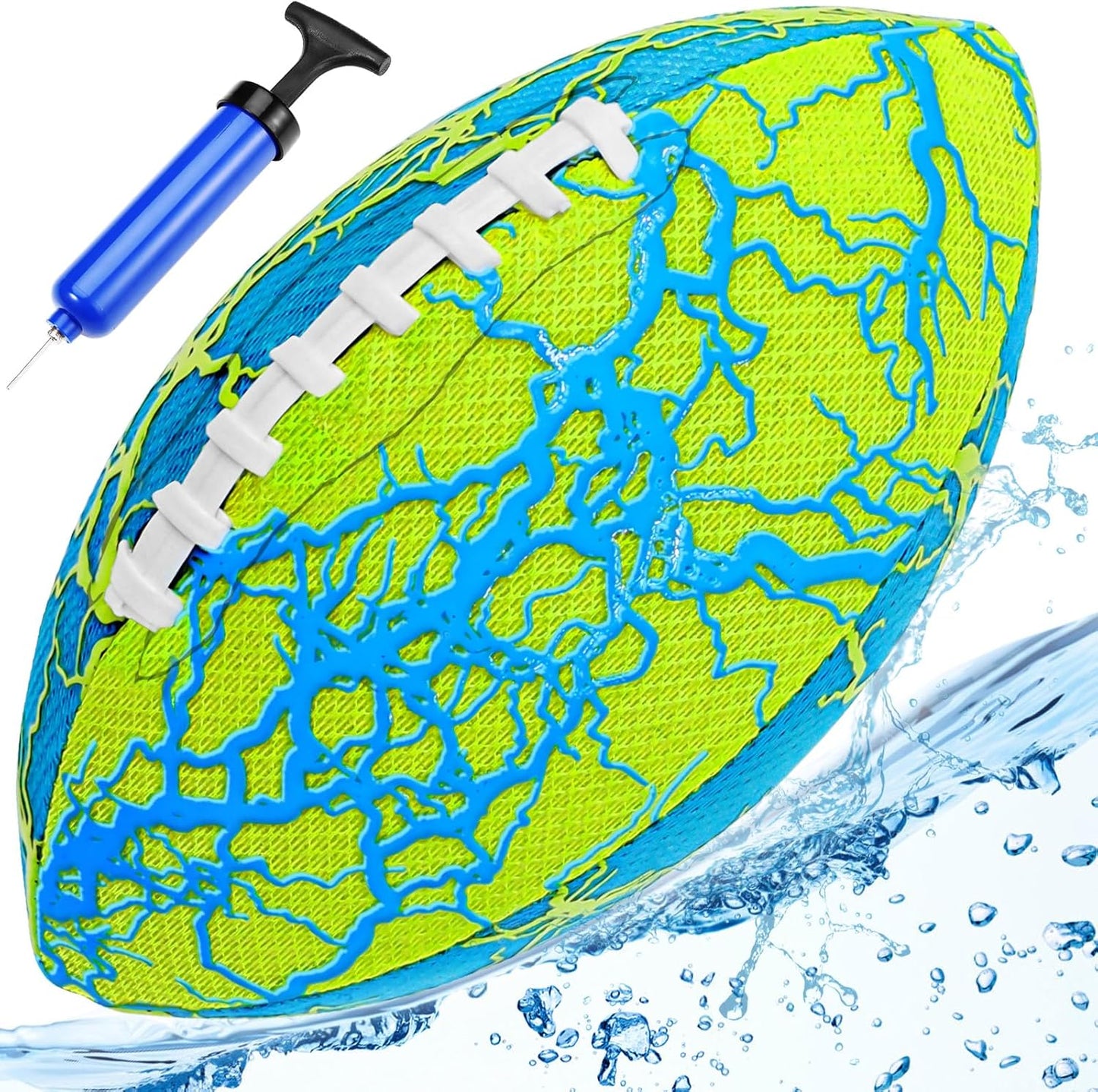 Jasonwell Pool Beach Water Football – Waterproof Soft Football for All-Weather Play, Outdoor Sports Toy for Kids, Teens & Adults, Green Color