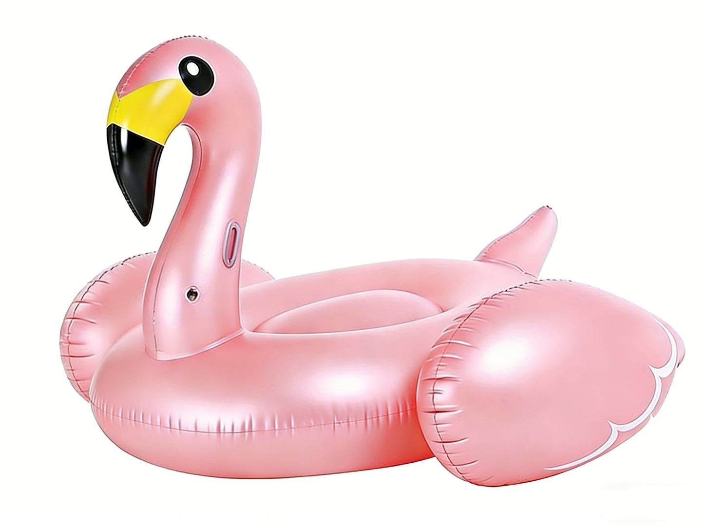 HeyGo 71" x 75" x 51" Giant Inflatable Flamingo Pool Float with Fast Valves – Summer Beach Lounge Raft for Adults, Perfect Outdoor Toy!